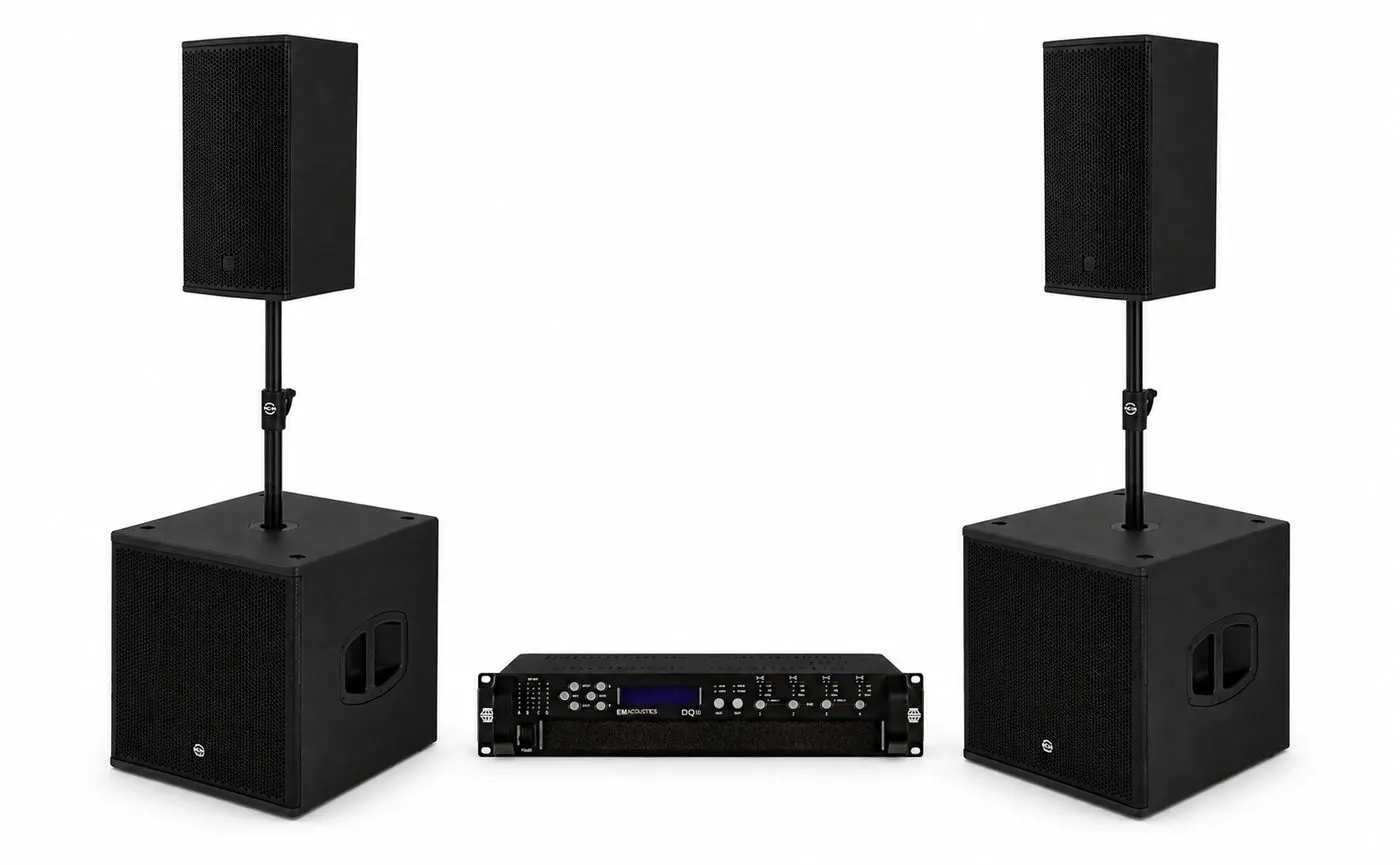 EM Acoustics R10 loudspeaker and S15 subwoofer package